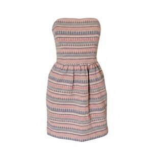Striped Strapless Dress
